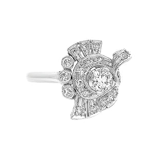 Diamond "Fan" ring