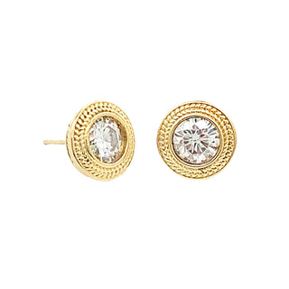 18k CZ Studs