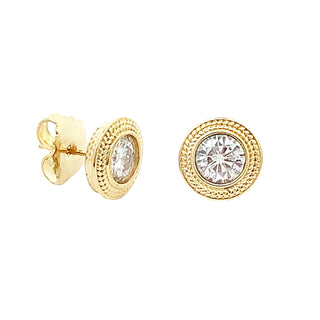 18k CZ Studs