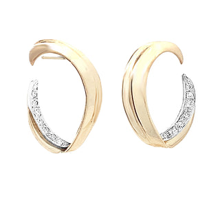 14KY GOLD VINTAGE CURLED "V" 0