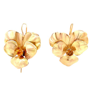 Pansy earrings