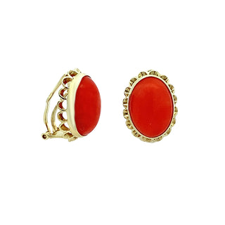 Coral earrings