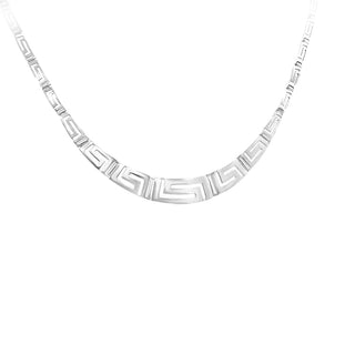 Greek key necklace