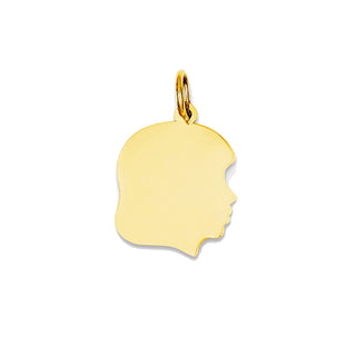 Girl head charm