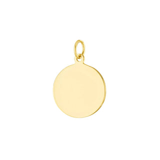 Gold disc charm