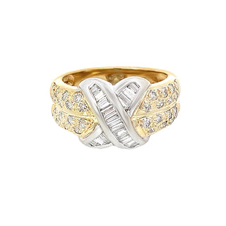 Diamond "X" ring
