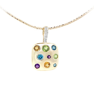 Multi-gem necklace