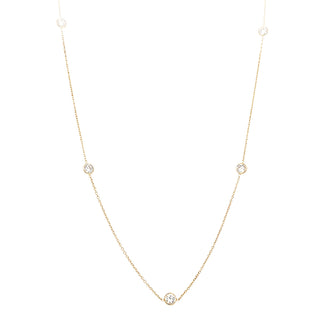 CZ station necklace