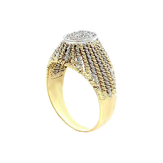 18k dome ring