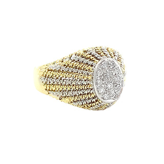 18k dome ring