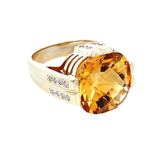 Mod Citrine ring