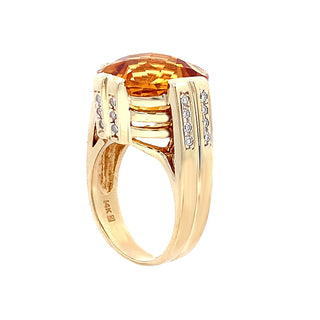 Mod Citrine ring