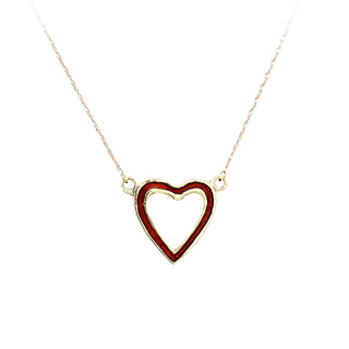 Red heart necklace