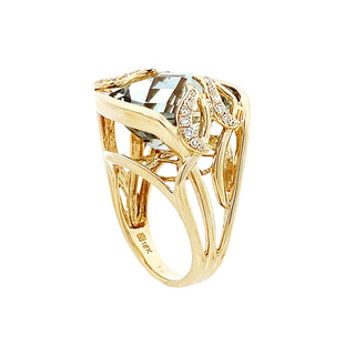 Prasiolite ring