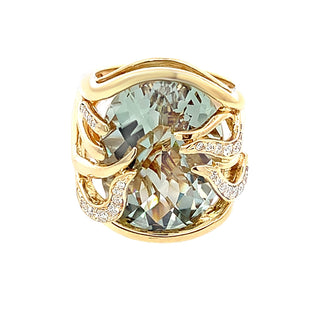Prasiolite ring