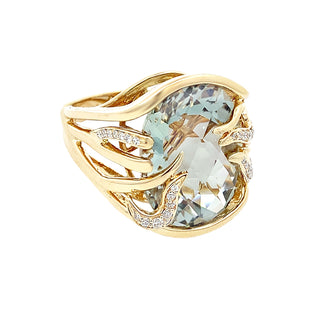 Prasiolite ring