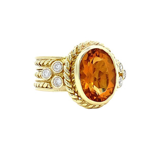 18k Citrine ring