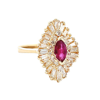 Ruby ballerina ring