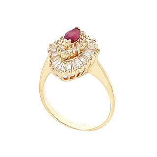 Ruby ballerina ring