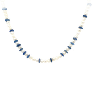 Pearl/sapphire necklace