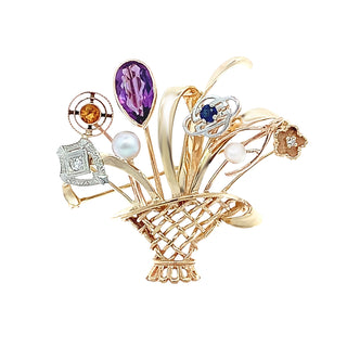 Basket brooch