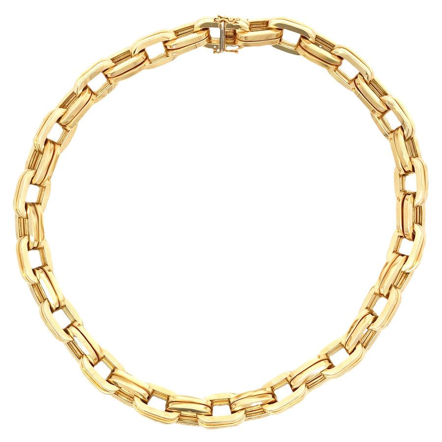 18K vintage link necklace from Braunschweiger Jewelers