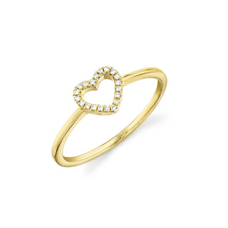 Diamond heart ring