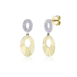 Ribbed 2-oval drops