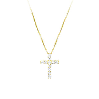 14KY GOLD 18" .32CT DIAMOND CR