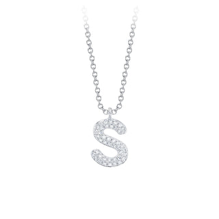 Diamond "S" pendant