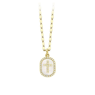 Diamond cross tag