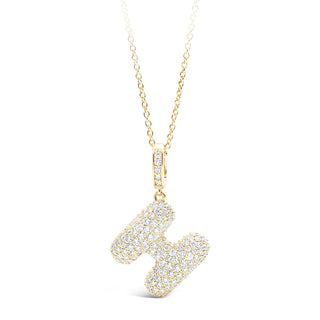 Puffy pave "H"