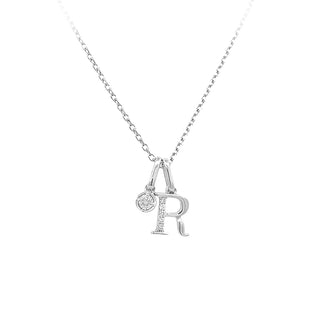 Diamond "R" pendant
