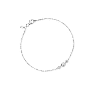 Diamond 3-stone bracelet