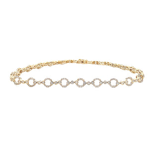Pave link bracelet