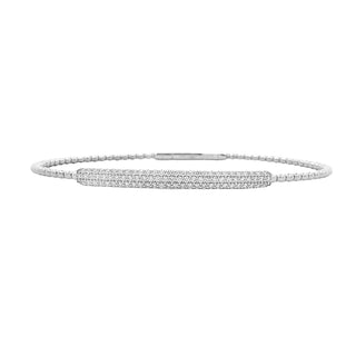 Pave flex bangle