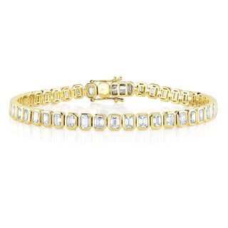 Bezel tennis bracelet