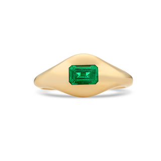 Emerald dome ring
