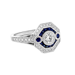 Deco sapphire ring
