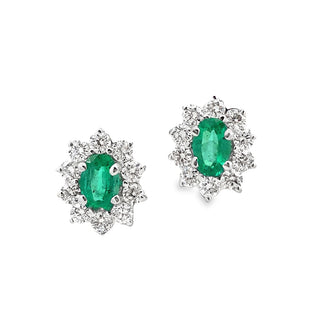 Emerald & Diamond Earrings