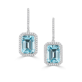 Blue topaz drops