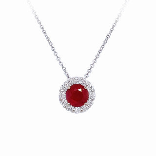 Ruby Halo Pendant