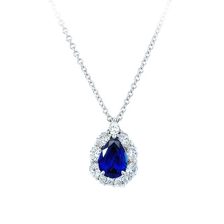 Fine sapphire pendant