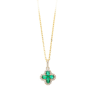Emerald Clover pendant