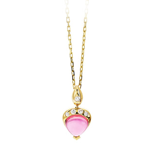Pink tourmaline pendant