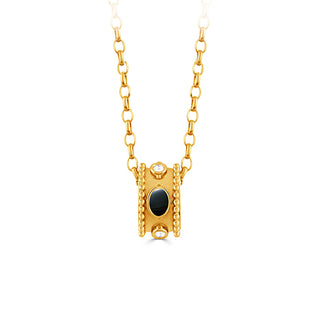 Onyx barrel pendant