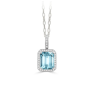 Doves topaz pendant