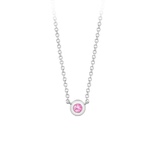 Pink sapphire necklace