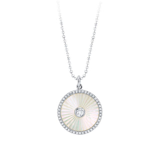 Pearl disc pendant