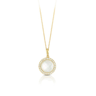 Pearl halo pendant